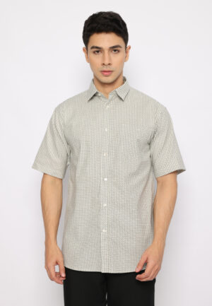 Jobb Legoz Kemeja Pria Lengan Pendek Regular Fit Light Khaki