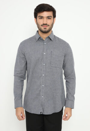 Jobb Shipley Kemeja Pria Lengan Panjang Regular Fit Navy
