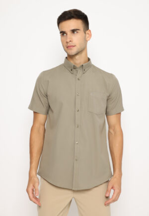 Jobb Kamilo Kemeja Pria Lengan Pendek Slim Fit Olive