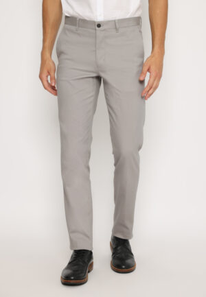 Jobb Vallery Celana Chinos Pria Modern Slim Fit Abu-Abu