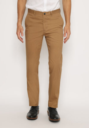 Jobb Vallery Celana Chinos Pria Modern Slim Fit Dark Khaki