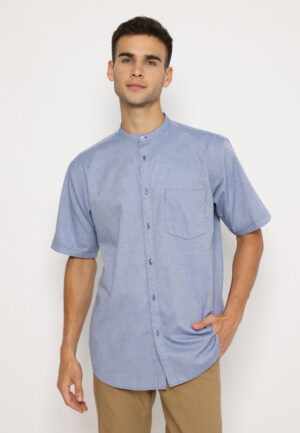 Jobb Munawar Koko Pria Lengan Pendek Regular Fit Biru