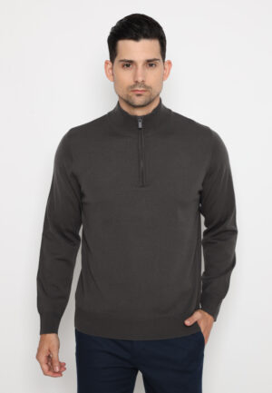 Jobb Geraldo Outer Pria Lengan Panjang Slim Fit Abu-Abu