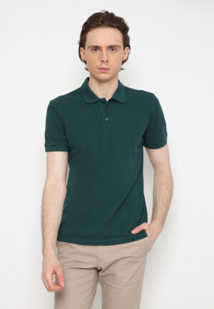 Jobb Sanders Polo Shirt Pria Lengan Pendek Slim Fit Hijau