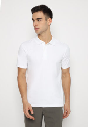 Jobb Candana Polo Shirt Pria Lengan Pendek Slim Fit Putih