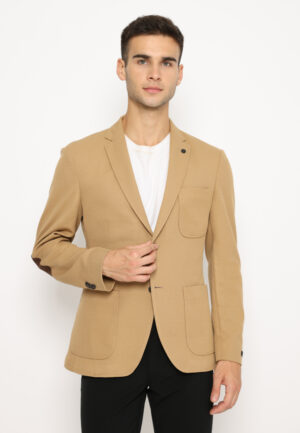 Jobb Rowland-T2 Jas Pria Slim Fit Dark Khaki