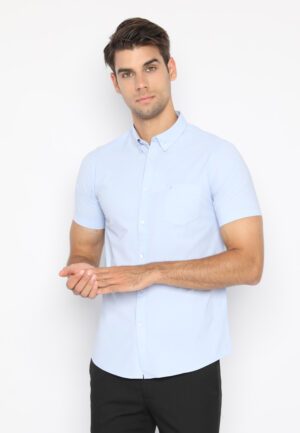 Jobb Minnesota Kemeja Pria Lengan Pendek Slim Fit Light Blue 3