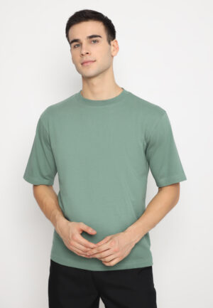 Jobb Adiron Kaos Polos Oversize Pria Hijau