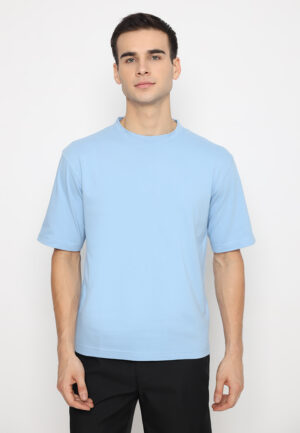 Jobb Adiron Kaos Polos Oversize Pria Light Blue