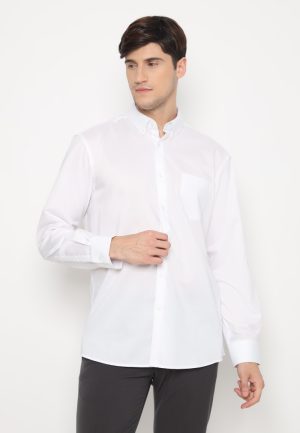 Jobb Graham Kemeja Pria Lengan Panjang Regular Fit Putih