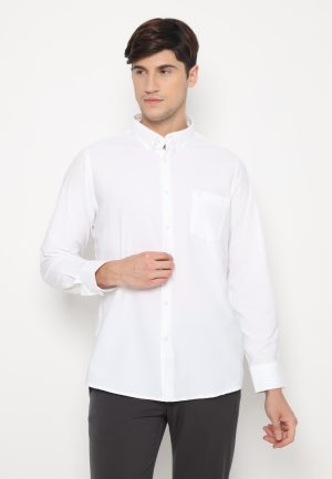 Jobb Steelcase Kemeja Pria Lengan Panjang Slim Fit Putih