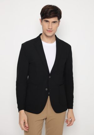Jobb Rexford-T2 Blazer Pria Slim Fit Hitam