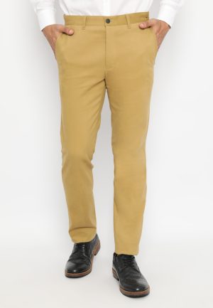 Jobb Kashgar Celana Panjang Pria Modern Slim Fit Light Brown