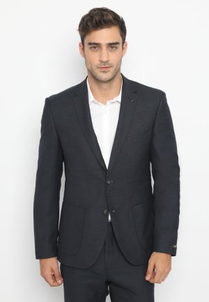 Jobb Berson-T2 Jas Pria Slim Fit Grey Navy