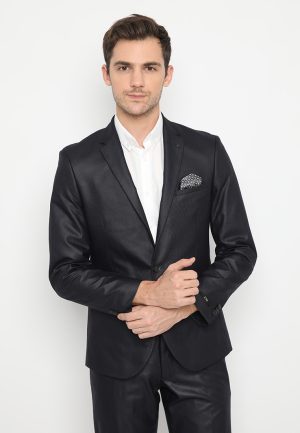 Jobb Barton-T1 Jas Pria Slim Fit HItam