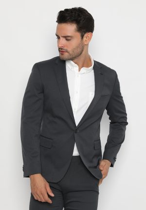 Jobb Bellmore-T1 Jas Pria Slim Fit Dark Grey