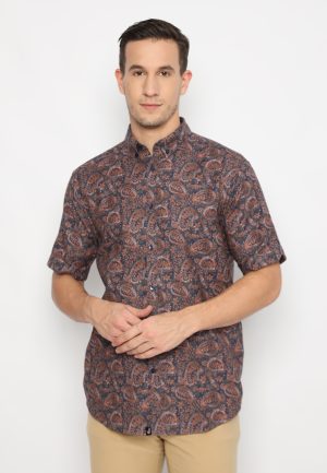 Jobb Juando Kemeja Pria Lengan Pendek Regular Fit Navy