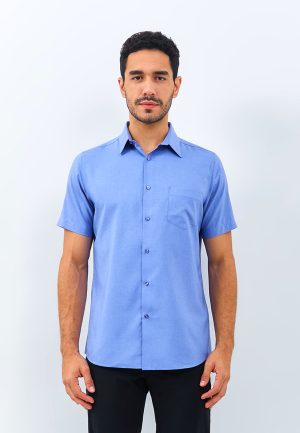 Jobb Flavian Kemeja Pria Lengan Pendek Light Blue