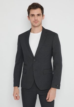 Jobb Bellwool-T2 Jas Pria Slim Fit Dark Grey 3.1