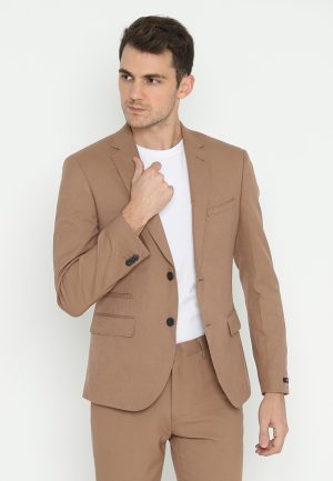 Jobb Bellmore-T2 Jas Pria Slim Fit Light Brown 3