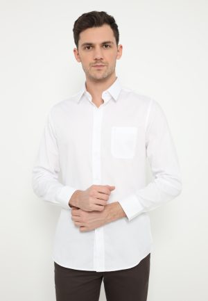 Jobb Geronimo Kemeja Pria Lengan Panjang Slim Fit Putih 3