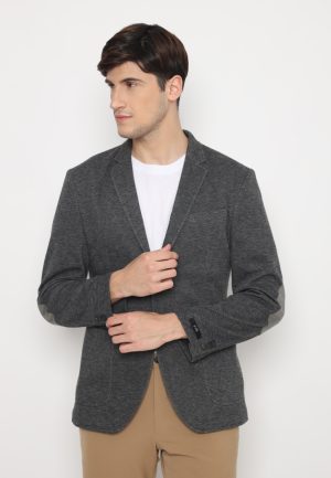 Jobb Echoglen Blazer Pria Slim Fit Abu-Abu