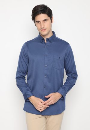 Jobb Electra Kemeja Pria Lengan Panjang Slim Fit Navy