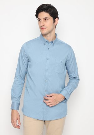 Jobb Electra Kemeja Pria Lengan Panjang Slim Fit Light Blue