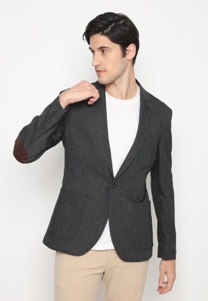 Jobb Willfred-T1 Blazer Pria Slim Fit Black