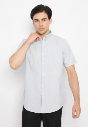 Jobb Revano Kemeja Pria Lengan Pendek Slim Fit Navy
