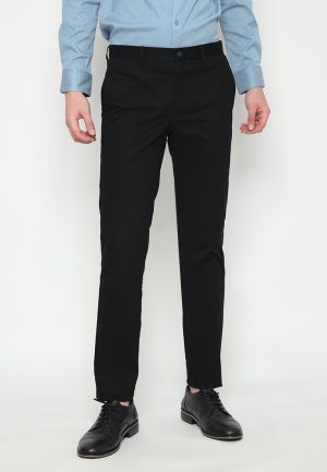 Jobb Skye Celana Panjang Chinos Modern Slim Fit Medium Black