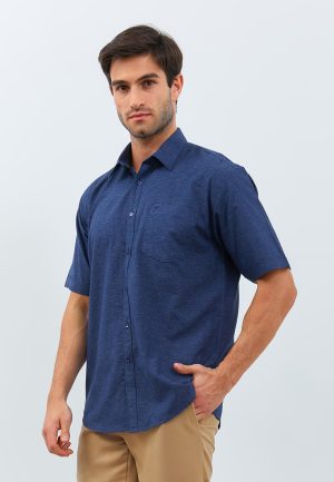 Jobb Wisteria Kemeja Pria Lengan Pendek Regular Fit Navy