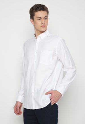 Jobb Wilkes Kemeja Pria Lengan Panjang Regular Fit White