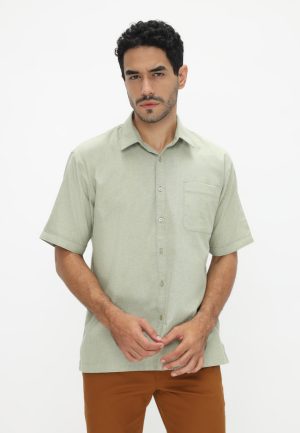 Jobb Ontario Kemeja Pria Lengan Pendek Regular Fit Olive