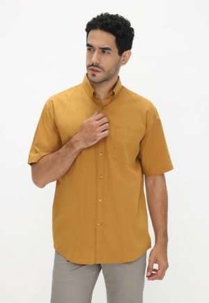 Jobb Vernon Kemeja Pria Lengan Pendek Regular Fit Mustard