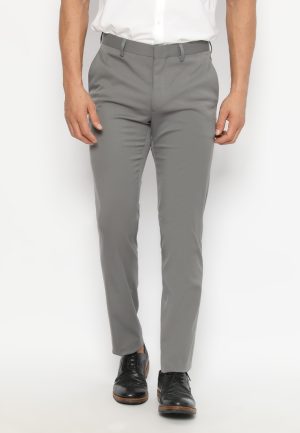 Jobb Bellmore-B Celana Panjang Pria Modern Slim Fit Light Grey 3.1