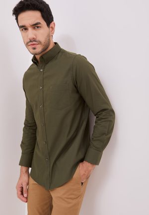 Jobb Bellagio Kemeja Pria Lengan Panjang Slim Fit Olive