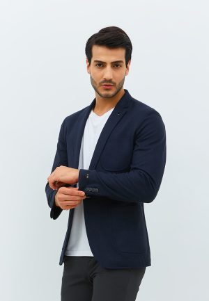 Jobb Dornan-T1 Blazer Pria Slim Fit Navy