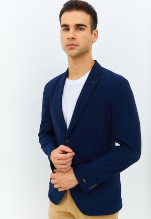 Jobb Edmond-T2 Blazer Pria Slim Fit Navy