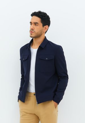 Jobb Giose Jacket Pria Slim Fit Navy