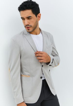 Jobb Alberta-T2 Jas Pria Slim Fit Light Khaki