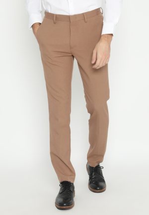 Jobb Bellmore-B Celana Panjang Pria Modern Slim Fit Light Brown 3.1