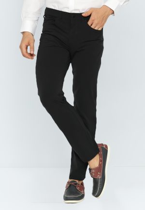 Jobb Active Zach Celana Panjang Pria Modern Slim Fit Dark Black