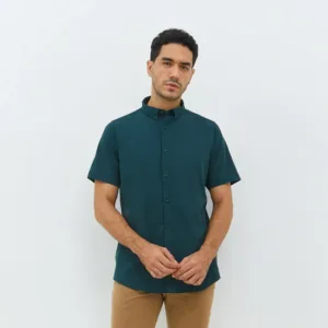 Jobb Elton Kemeja Pria Lengan Pendek Slim Fit Hijau