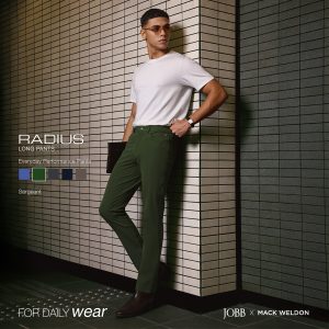 JOBB x MACK WELDON Radius Celana Panjang Pria Straight Fit Sergeant