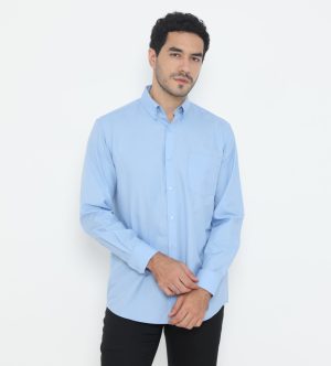 Jobb Montana Kemeja Pria Lengan Panjang Regular Fit Light Blue