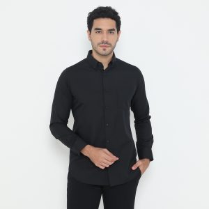 Jobb Lumina Kemeja Pria Lengan Panjang Slim Fit Hitam