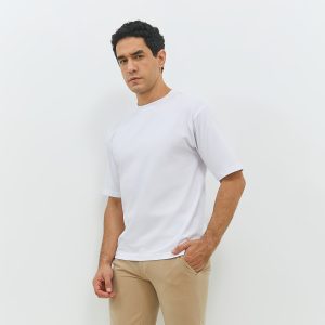 JOBB Leven T-shirt Pria Oversized White