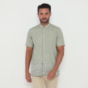 Jobb Javed Baju Koko Pria Lengan Pendek Regular Fit Olive