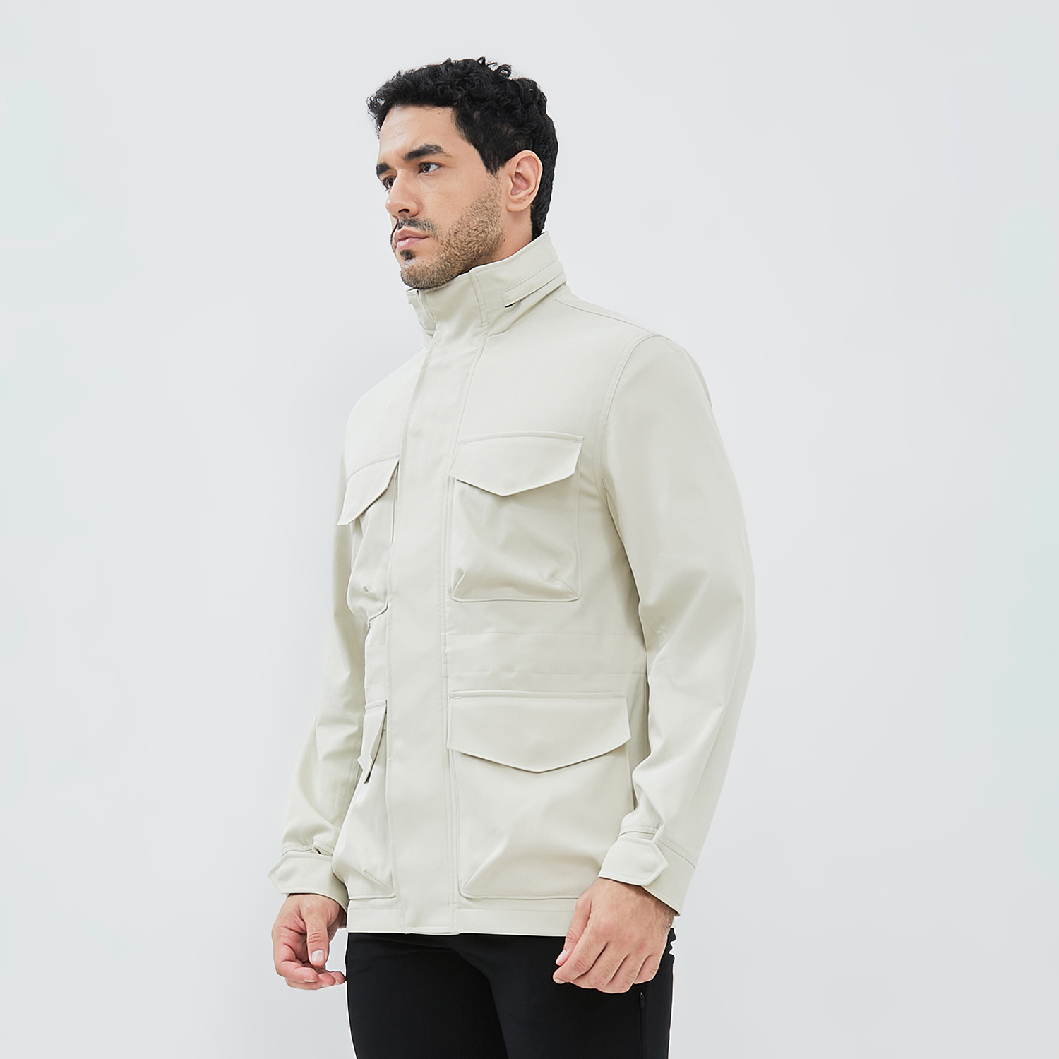 Jobb Orion Jacket Pria Regular Fit Light Beige